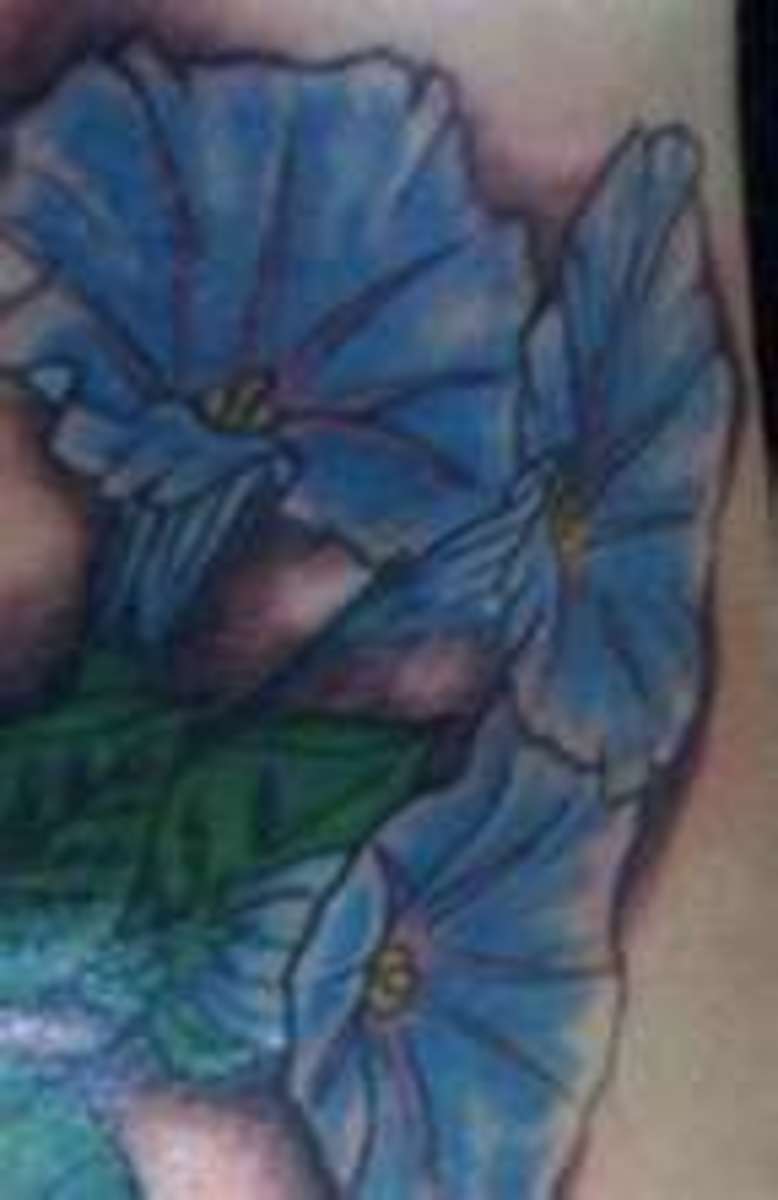 kék dicsőség tetoválás