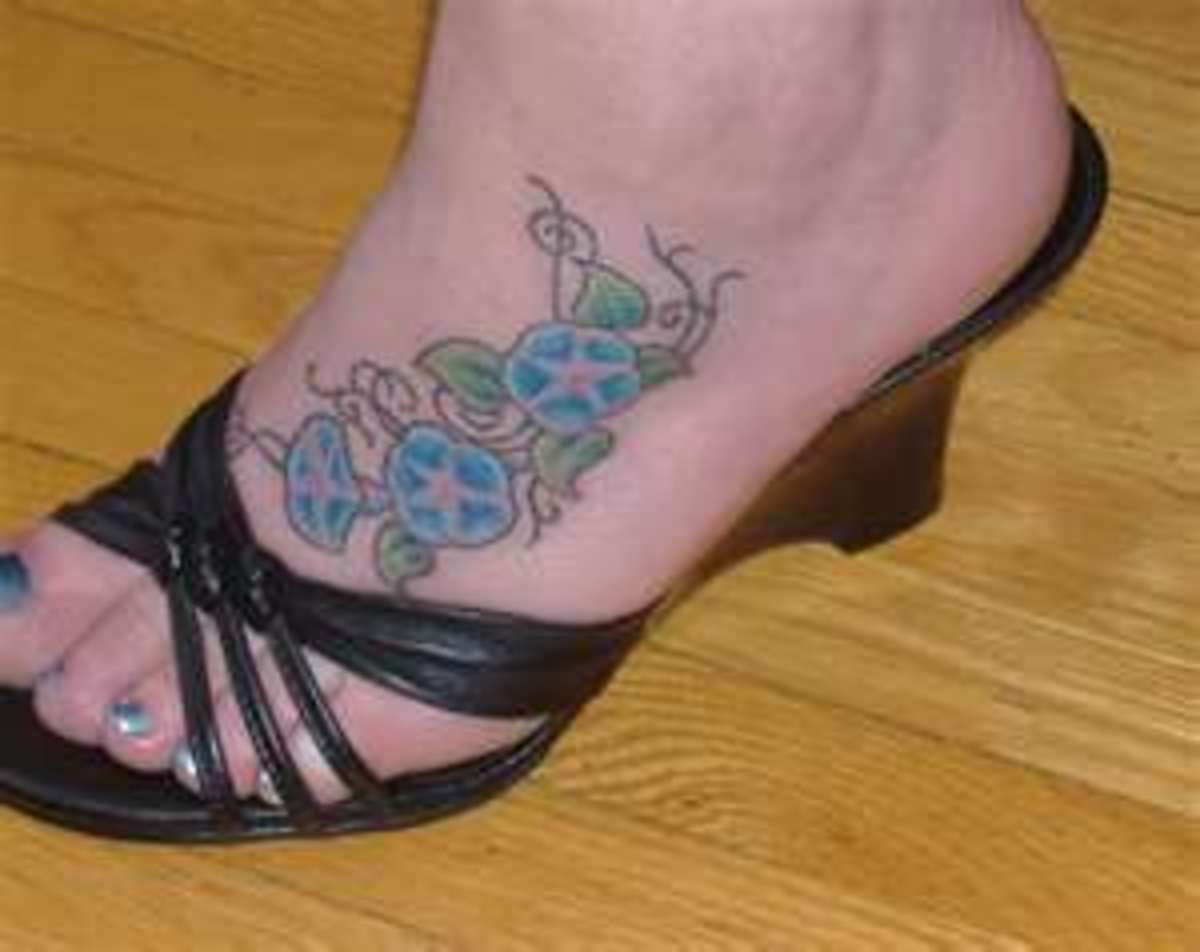 reggeli dicsőség láb tetoválás