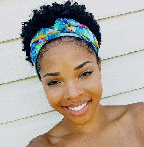 Rövid természetes hajvágás fekete nőknek-13