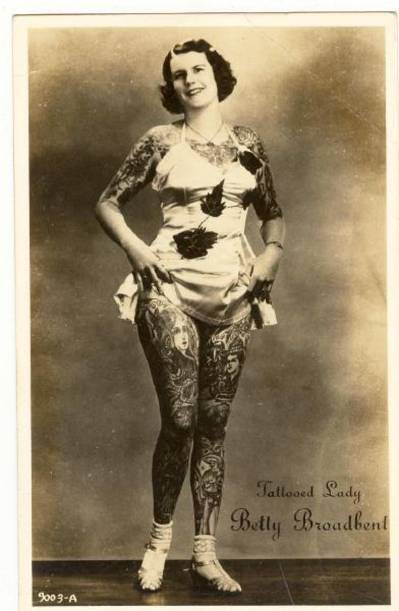 Tatuoidut naiset historiassa, Betty Broadbent