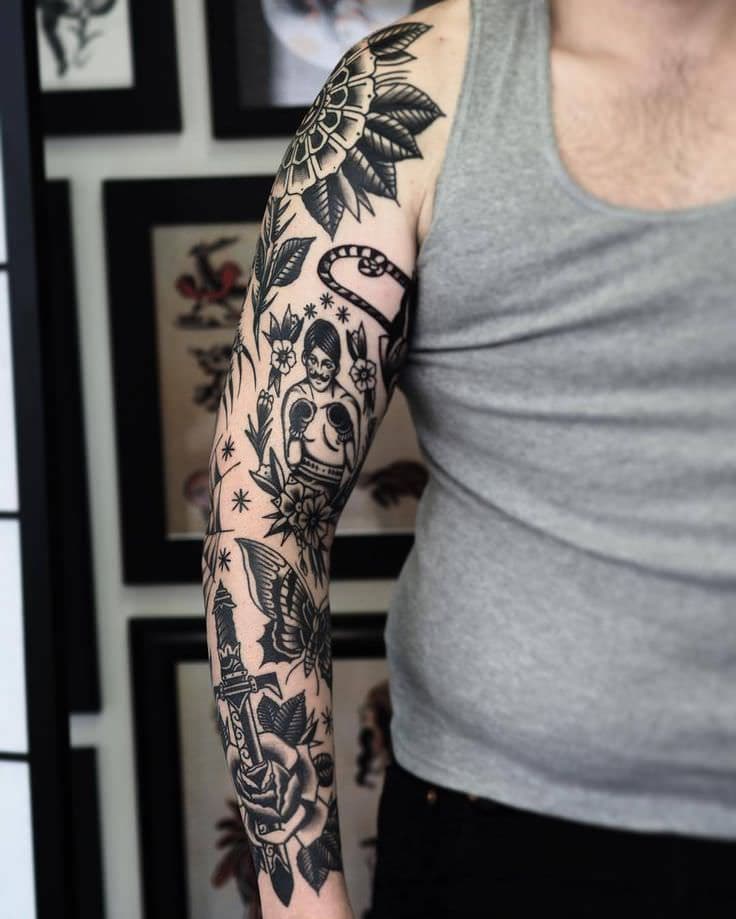 tetování přírodních rukávů
