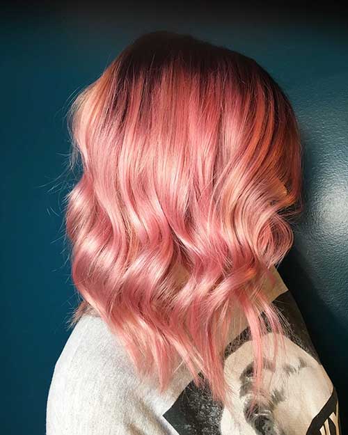 Kort rosa hår - 11