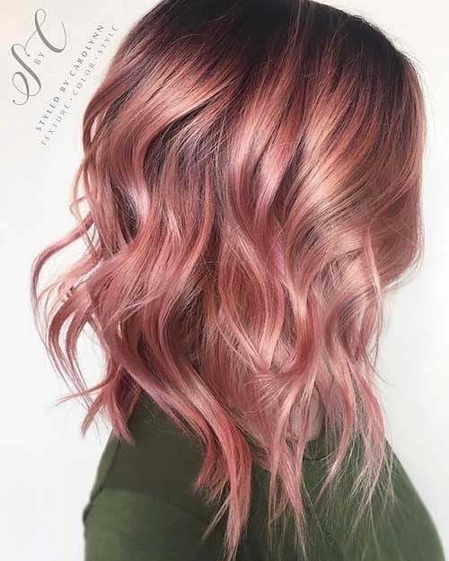 Kort rosa hår - 13