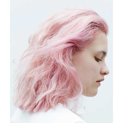 Kort rosa hår - 19