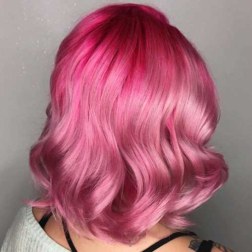 Kort hår 2016 rosa