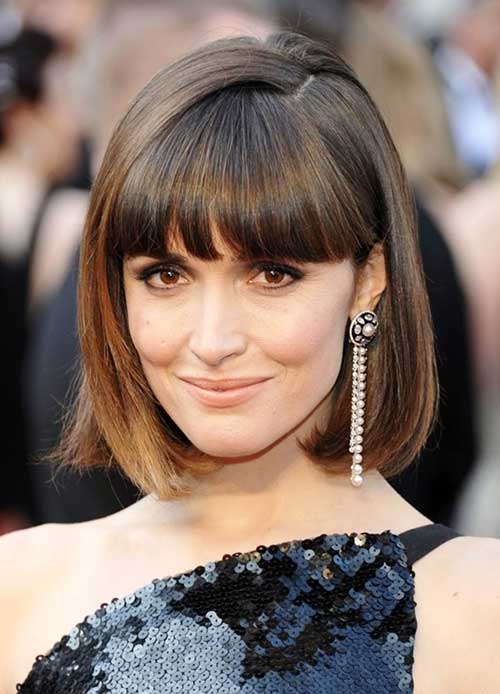 Rose Byrne Kaküllü Düz Saç