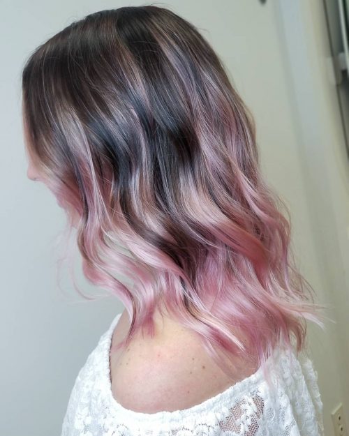 Pastell rosa Ombre