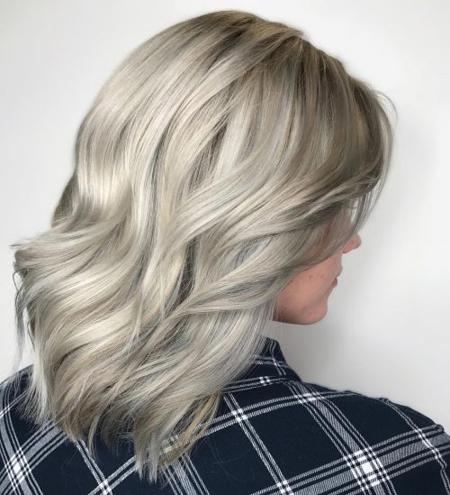 Bilde av en perfekt platina blond farge