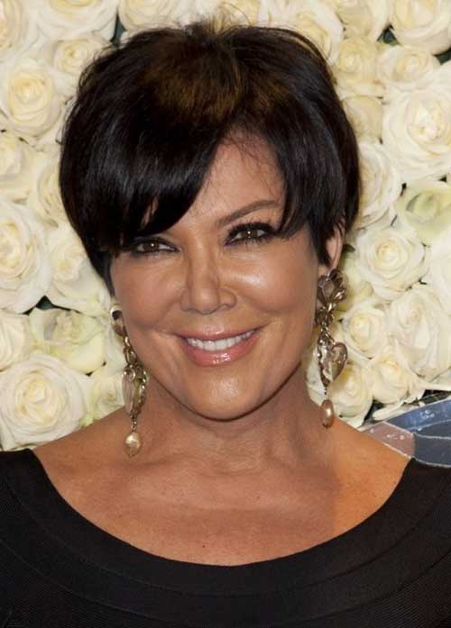 Bilder av Fine Pixie Dark Hair Over 50