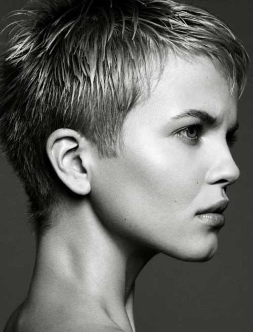 Pixie cut side view