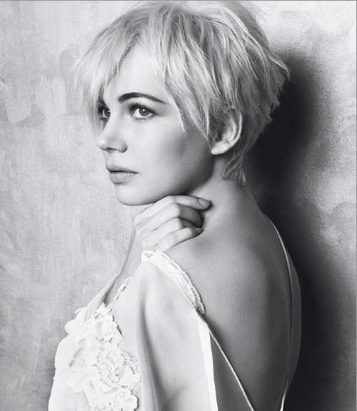 Michelle Williams Pixie Cut Saç Kesimi Resimleri