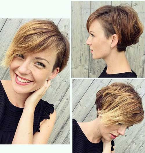 Aszimmetrikus Pixie Cut
