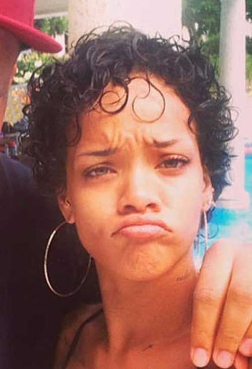 Korte hårklipp Rihanna