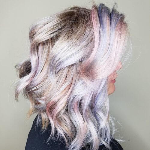 Rose and Lilac Pastel Rainbow Tones