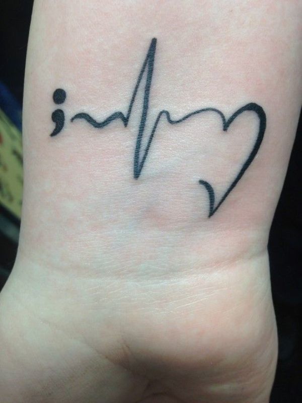 tetování tlukot srdce