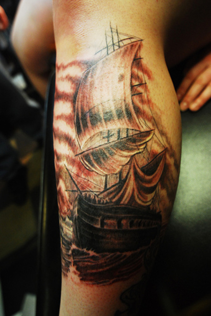 skipsfiskeseter. tatoveringer