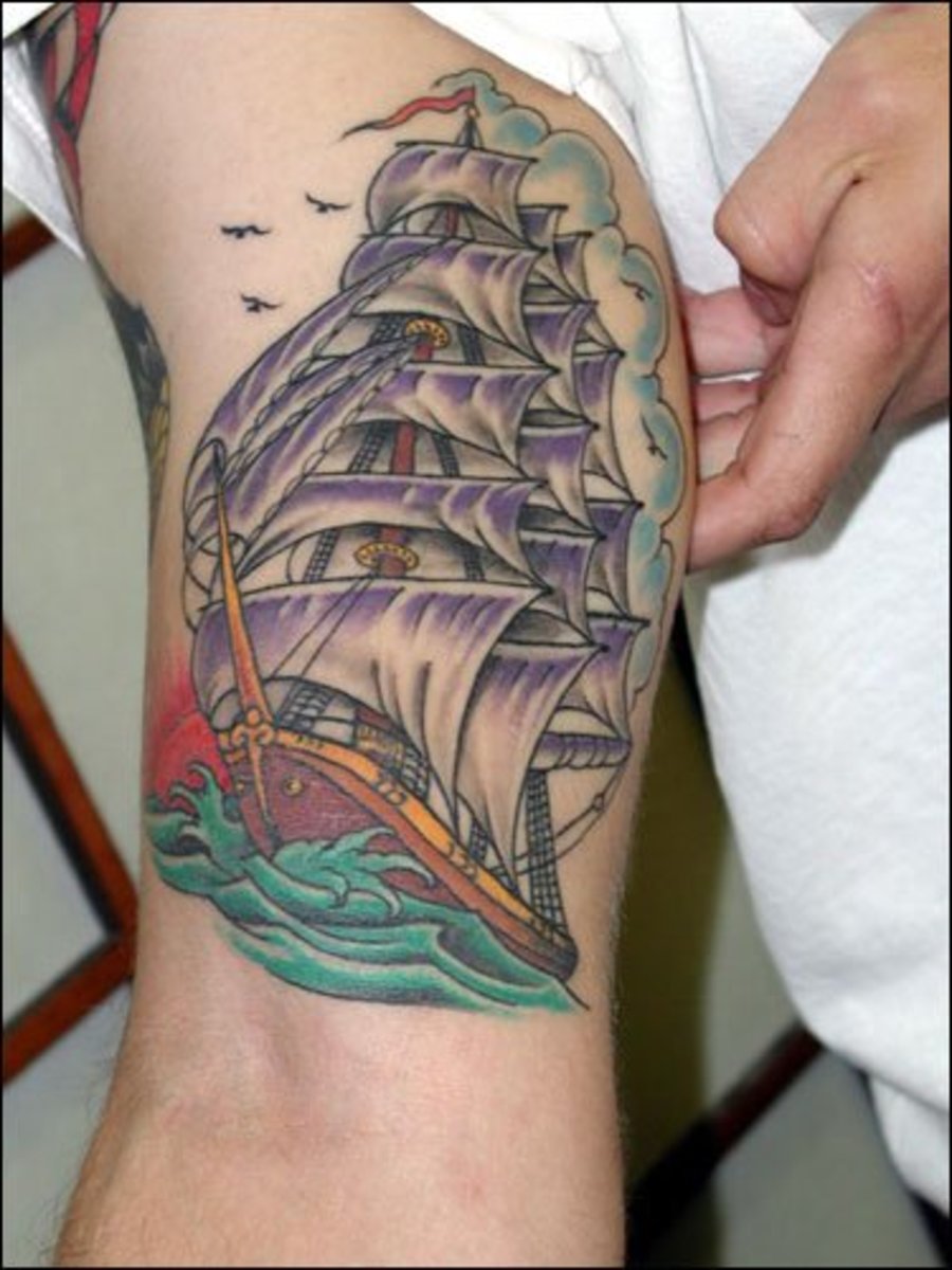 skipsfiskeseter. tatoveringer