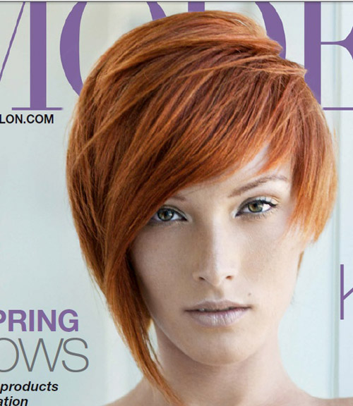 Korte frisyrer for kvinner rødt hår