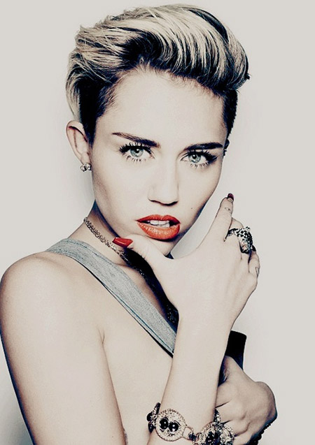 Miley Cyrus nytt kort hårklipp