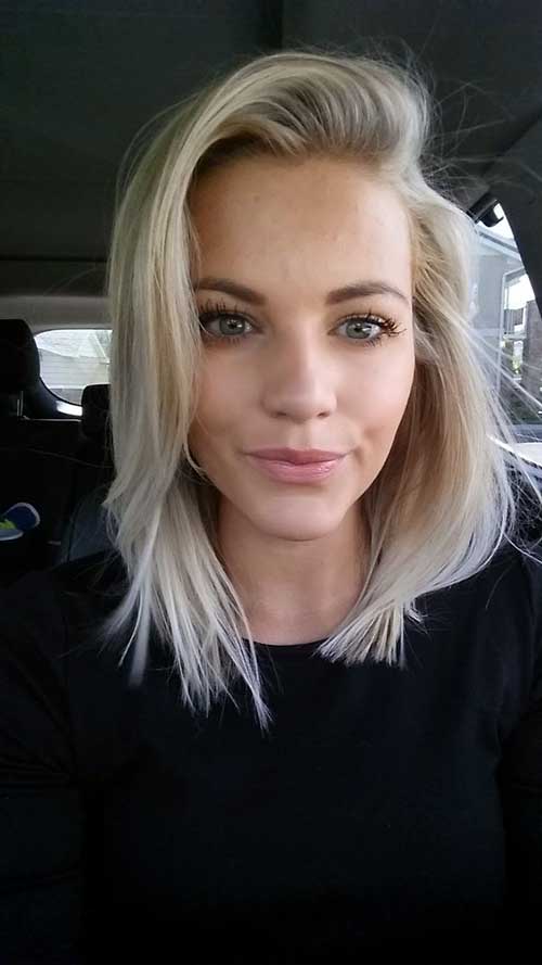 Blonde korte hårklipp for kvinner