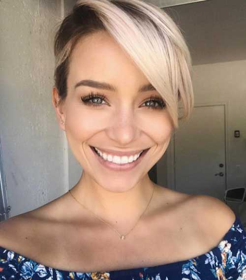 Long Pixie Short Haircuts for Round Faces