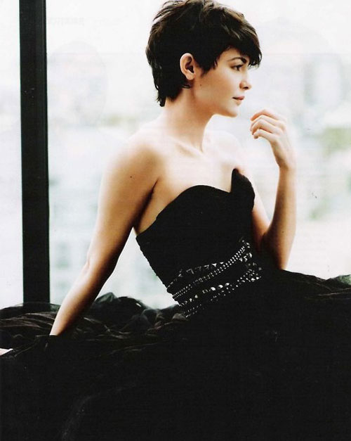 Audrey Tautou lyhyt pixie -leikkaus