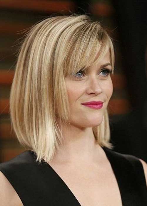 Reese Witherspoon Rett, kort hår med smell