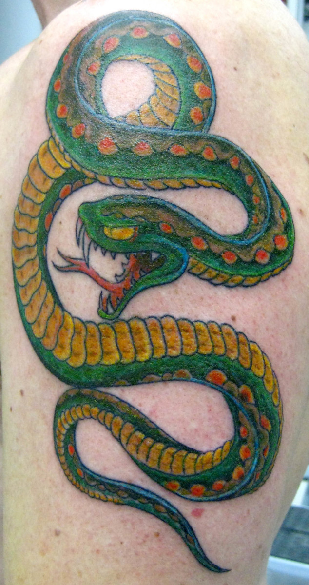 hadí tetování a významy