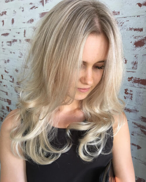 Myke blonde høydepunkter