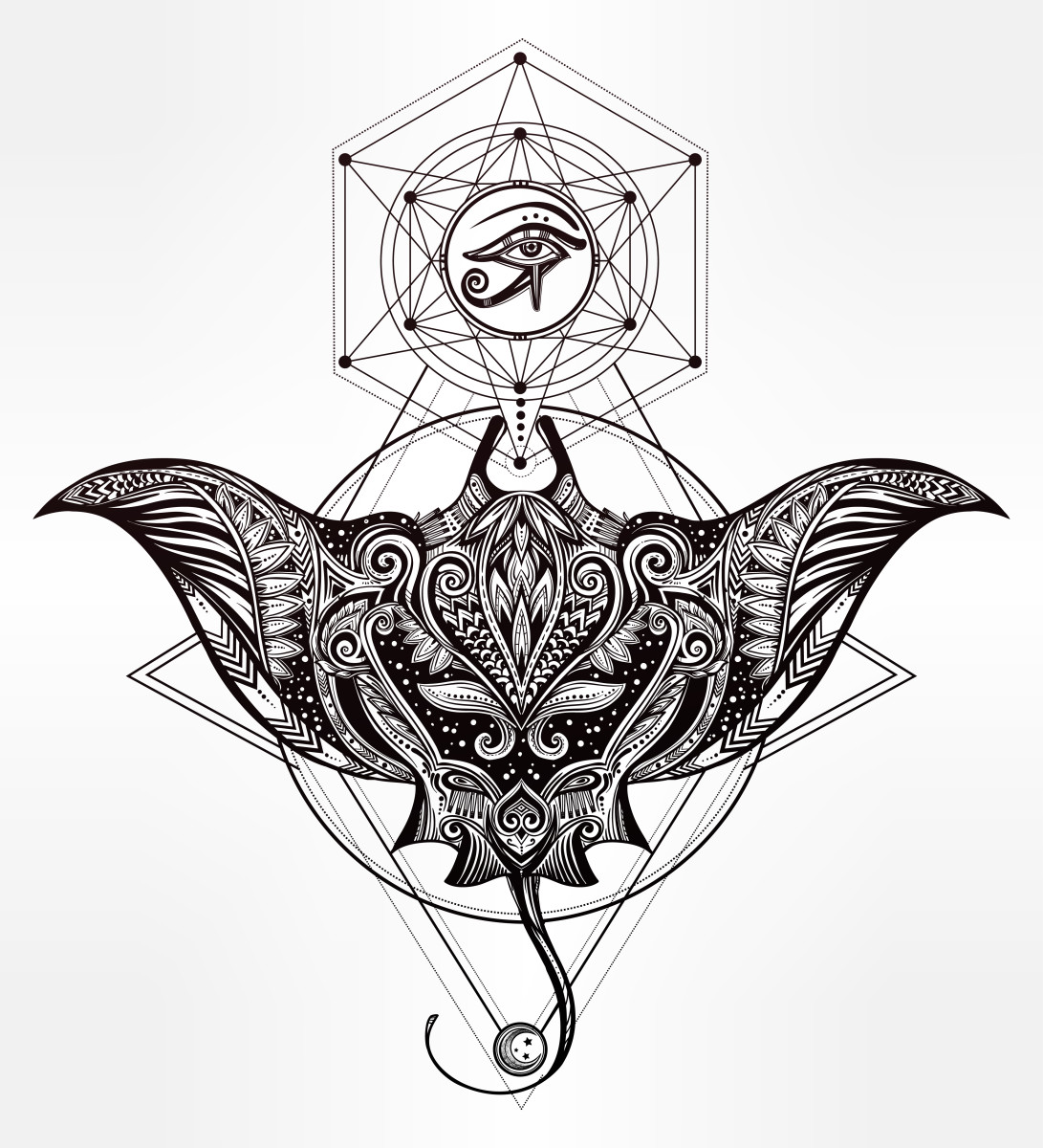 stingray-tatuoinnit-ja-mallit-stingray-tatuointi-merkitykset-tribal-stingray-tatuoinnit ja merkitykset