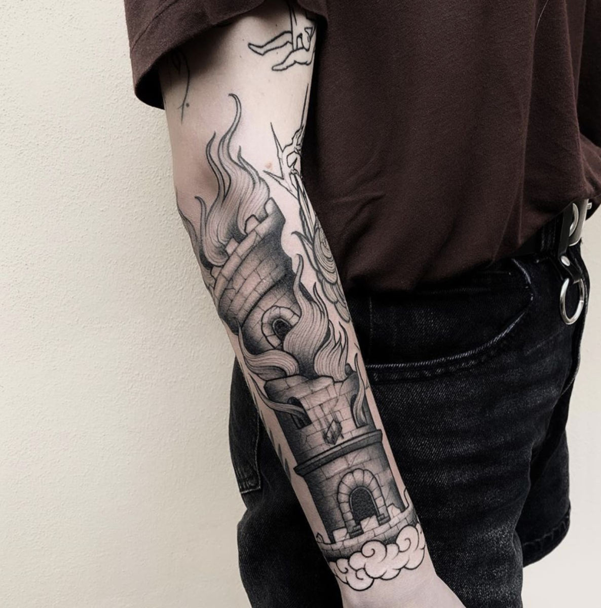 Tower tattoo av @ste.bonura