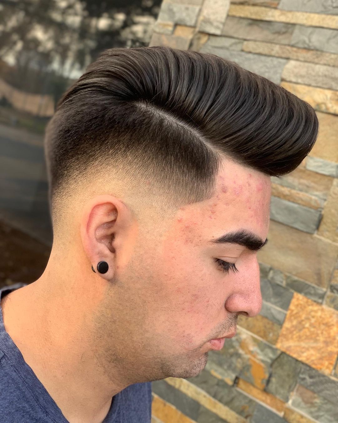 Berber Onaylı Temp Fade Pompadour