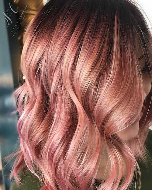 Rózsaszín rövid haj - 10