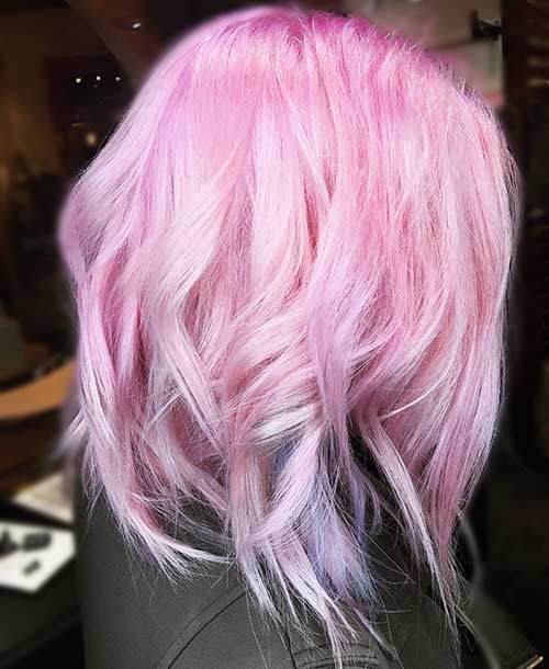 Rózsaszín rövid haj