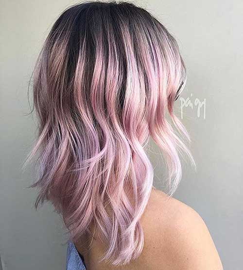 Rózsaszín rövid haj - 21