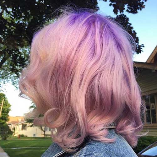Rövid frizurák 2016 Pink