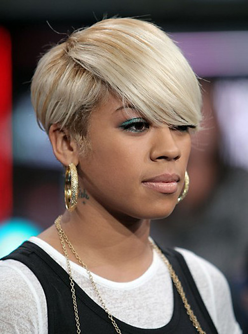 Keyshia söpö lyhyt leikkaus otsatukka
