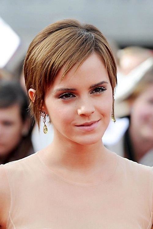 Emma Watson Söpö lyhyt leikkaus otsatukka