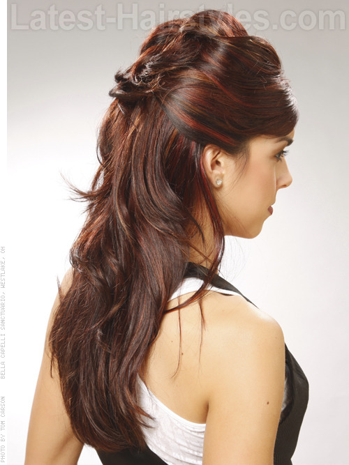 puoliksi updo -kampaukset 2